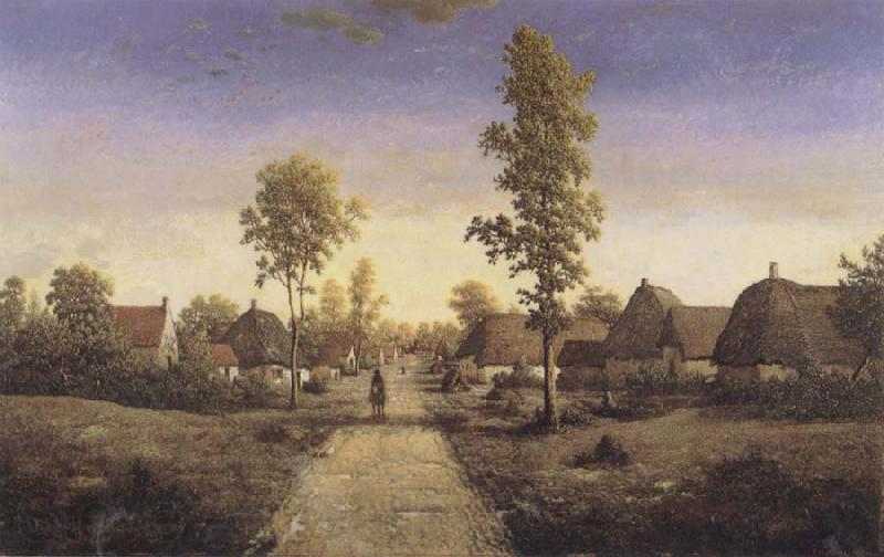 Pierre etienne theodore rousseau The Village of Becquigny